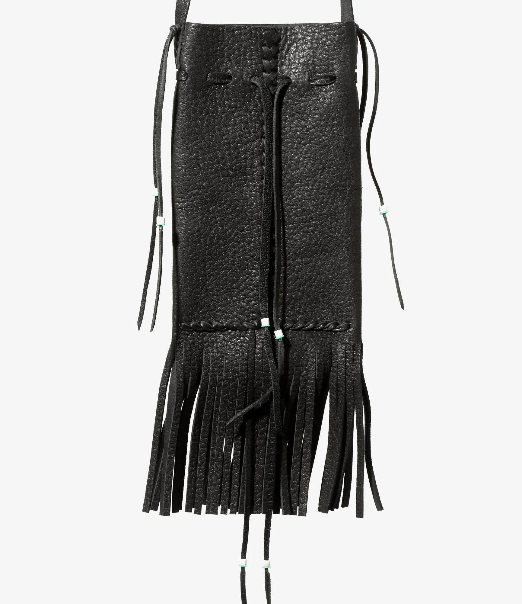 Fringed Neck Pouch - Deerskin