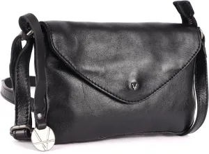 Genuine Italian Leather Small Crossbody Sling Bag RFID Protected Trendy Casual Office with Adjustable Strap