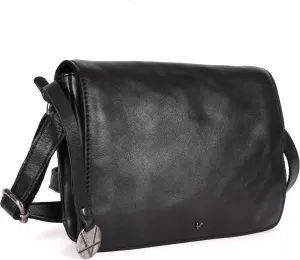Genuine Italian Leather Small Crossbody Sling Bag – Trendy Casual Office Bag with Adjustable Strap