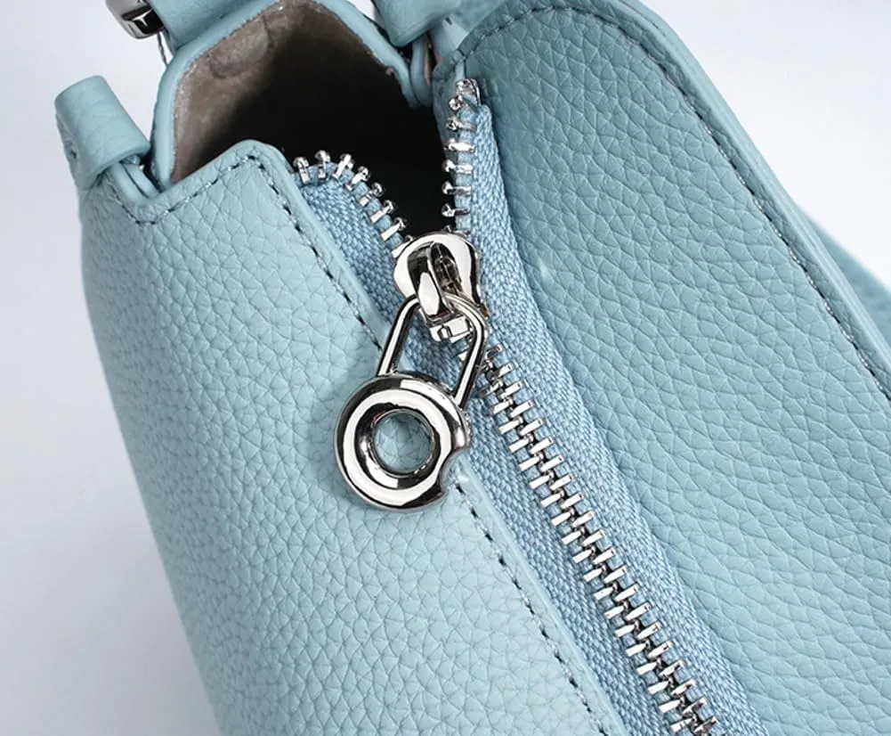 Genuine Leather Crossbody Bags for Women Elegant Handbags for Women 2025 Designer Crescent Bag Top-handle Hobo Purse Trending