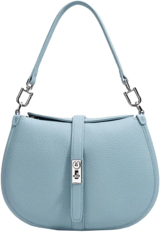 Genuine Leather Crossbody Bags for Women Elegant Handbags for Women 2025 Designer Crescent Bag Top-handle Hobo Purse Trending