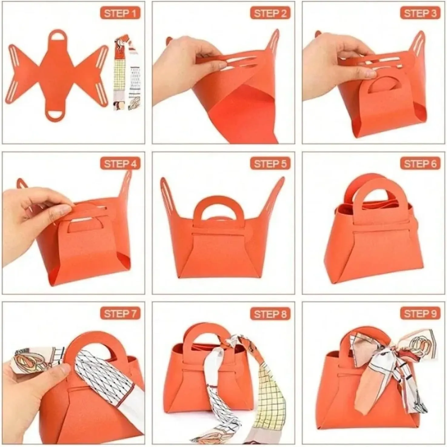 Gift Bags 20PCS Leather Gift Bags Bow Ribbon Packaging Bag Wedding Favour Distributions Bags Christmas Candy Packaging Box Handbag(Champagne Gold,Large)