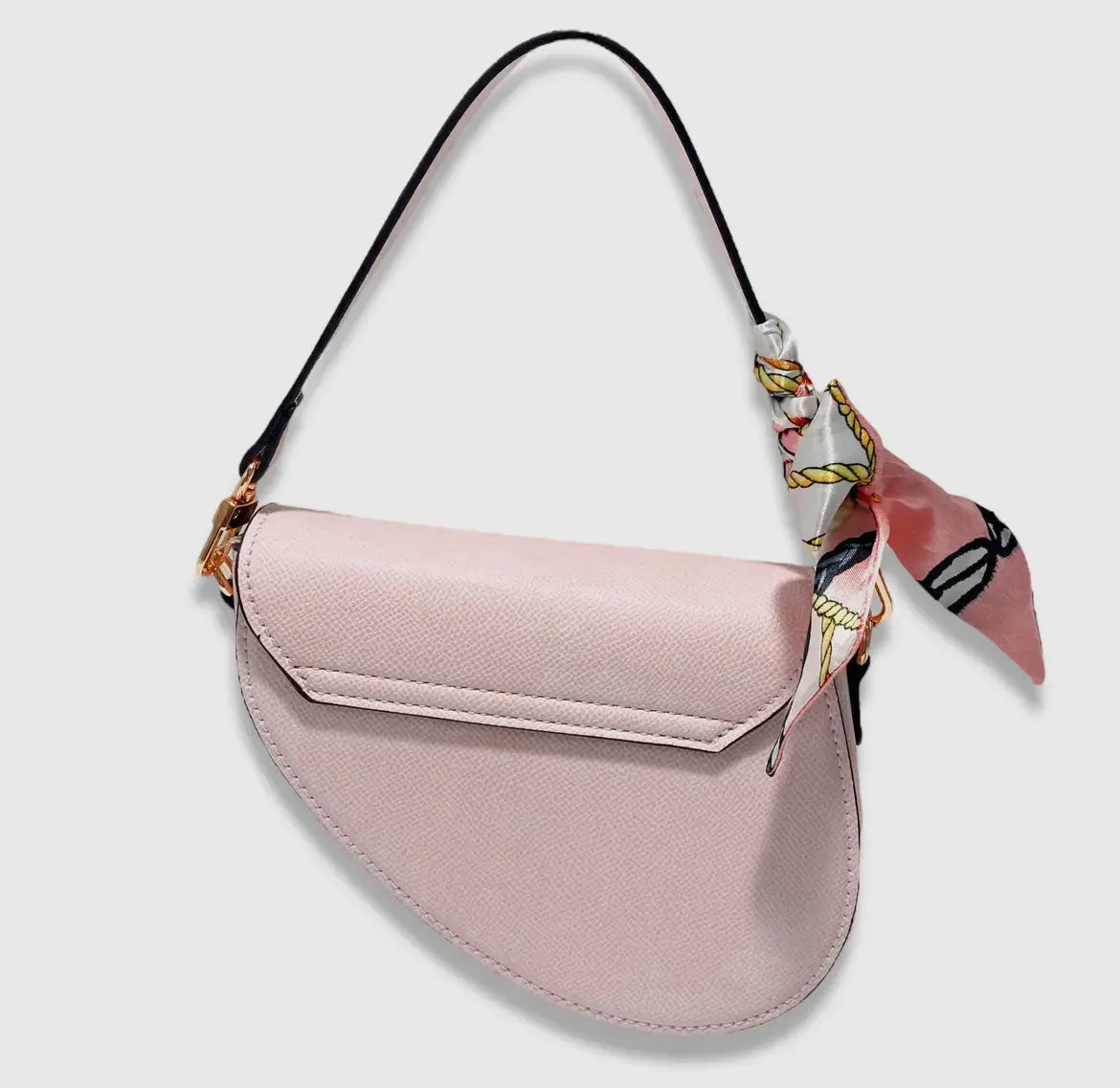Girls Pink Saddle Purse