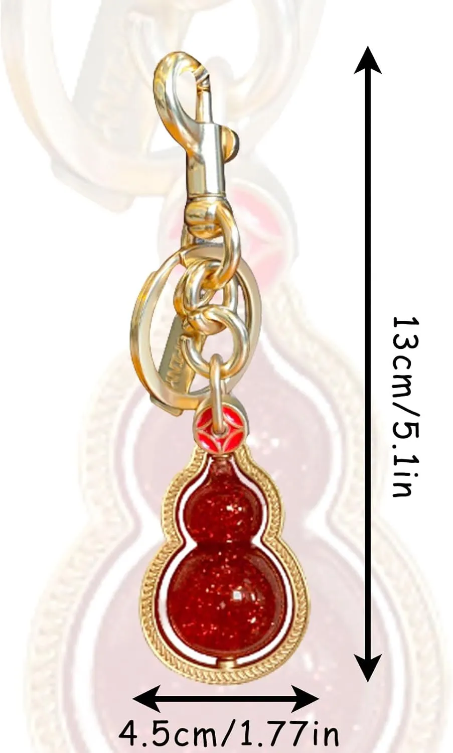Gold Gourds Car Key Keychain Handbag Charms Key Chain Accessories For Women