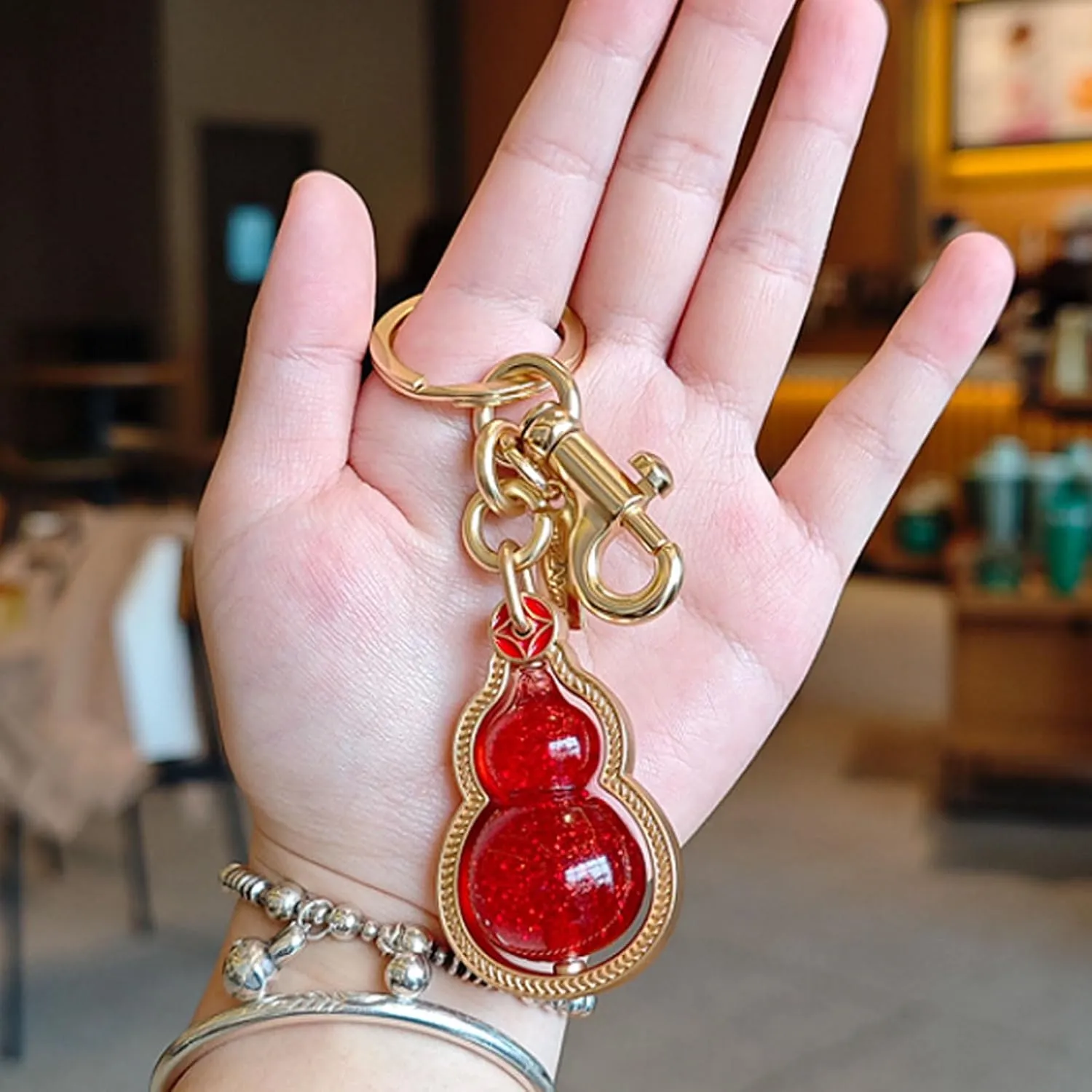 Gold Gourds Car Key Keychain Handbag Charms Key Chain Accessories For Women