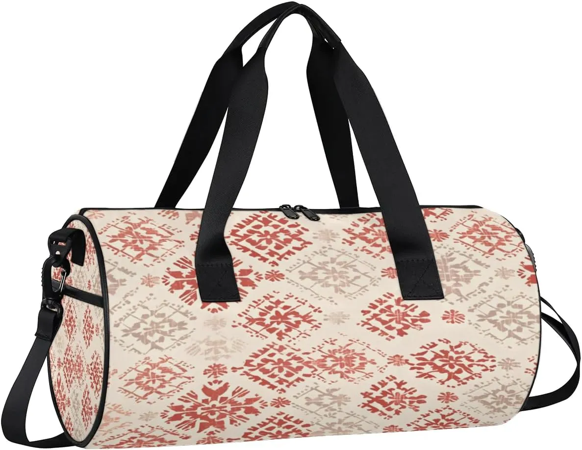 Gym Bags for Men Women Boho Sports Duffel Bags Carry On Travel Duffle Bag with Detachable Adjustable Shoulder Strap Overnight Weekender Bag