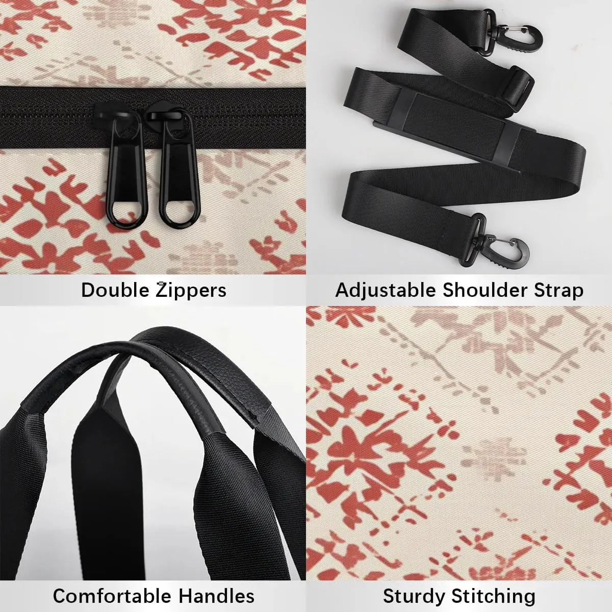 Gym Bags for Men Women Boho Sports Duffel Bags Carry On Travel Duffle Bag with Detachable Adjustable Shoulder Strap Overnight Weekender Bag
