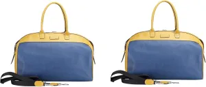 Hammer Coal Mens Italian Leather Office Bag For Regular Used, Leather Hand Bags, Leather Duffle Bag For Gents (Pack Of 2)