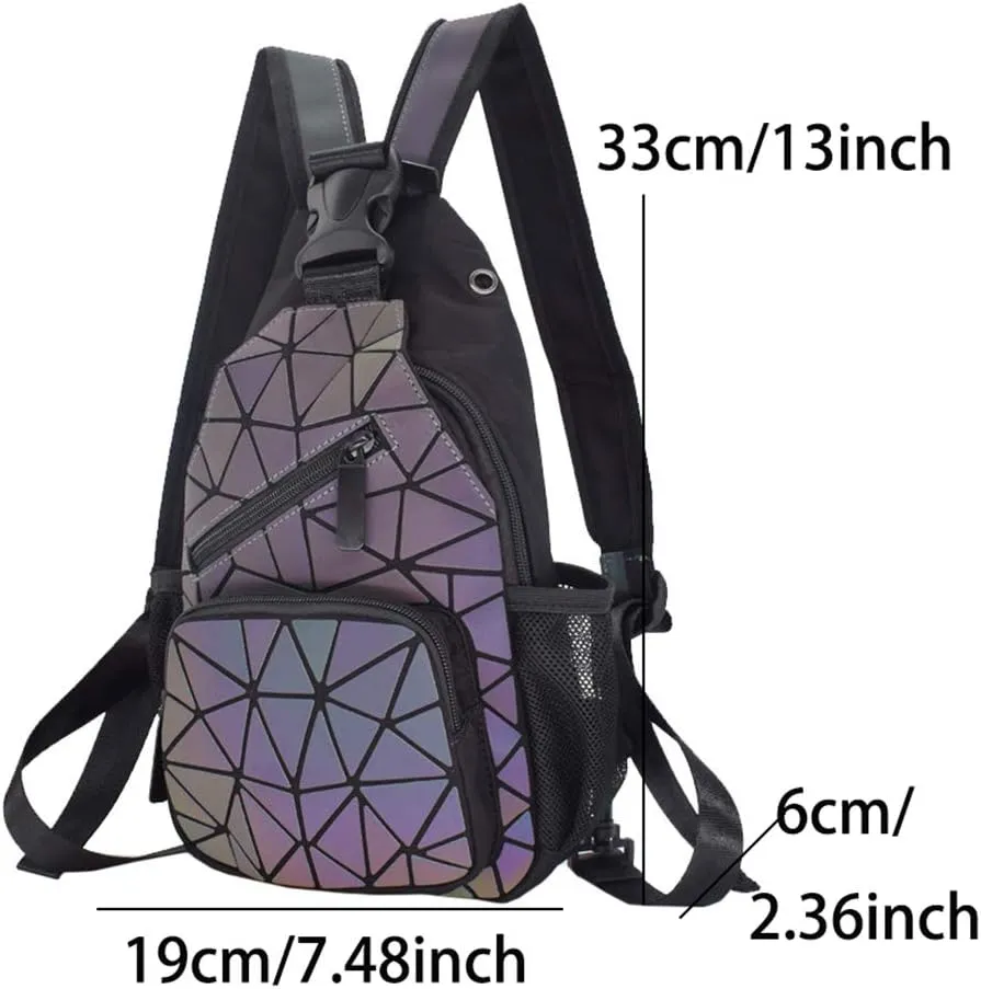 Handbags Womens Geometric Luminous Purse bags Ladies Top Handle Satchel Bags