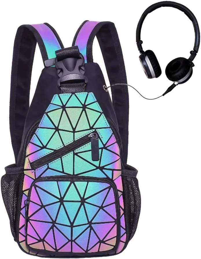 Handbags Womens Geometric Luminous Purse bags Ladies Top Handle Satchel Bags