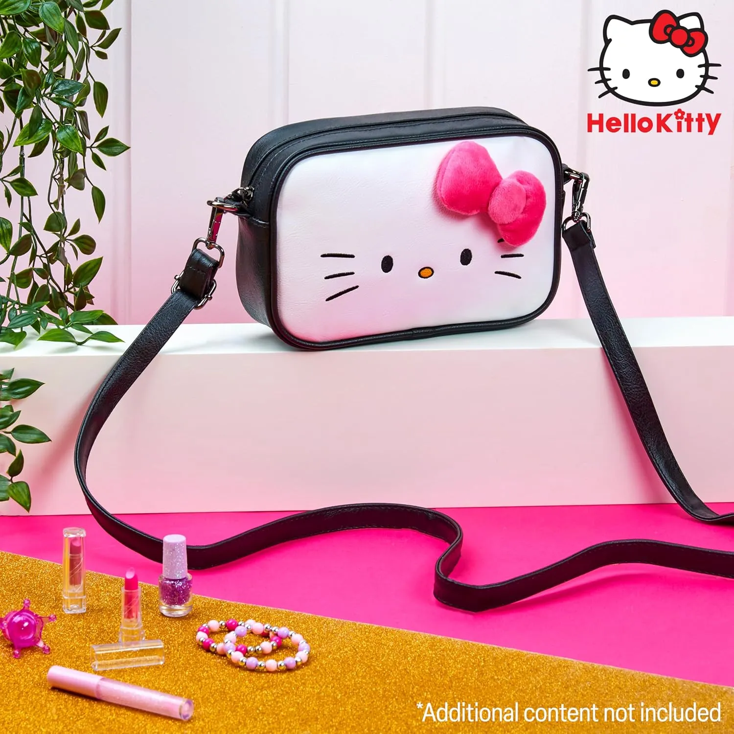 Hello Kitty Crossbody Bags Women Teens Girls Anime Purse Kawaii Shoulder Bag Girls Gifts (White)