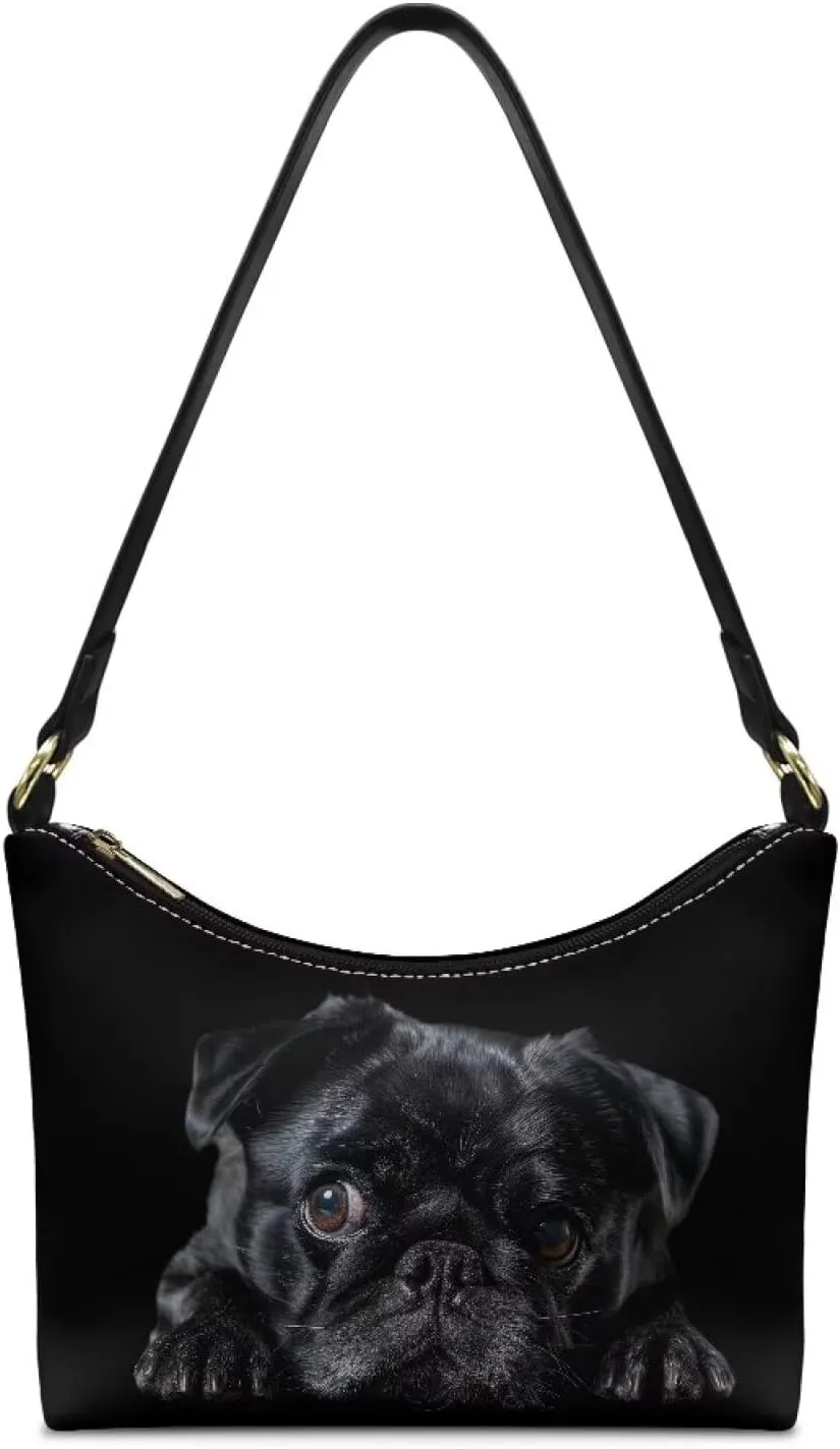 HUGS IDEA Shoulder Bags for Women Small Hobo Tote Handbag Mini Clutch Purse with Zipper Closure