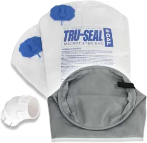 Hyperflow Tru-Seal Complete Dust Encapsulation and Hygienic Disposal: Replaces 8-Gallon & 12-Gallon MD Bags #720H-5, 720, 721H-5, 721-5, 720HF-3 (Tru-Seal Upgrade Kit)