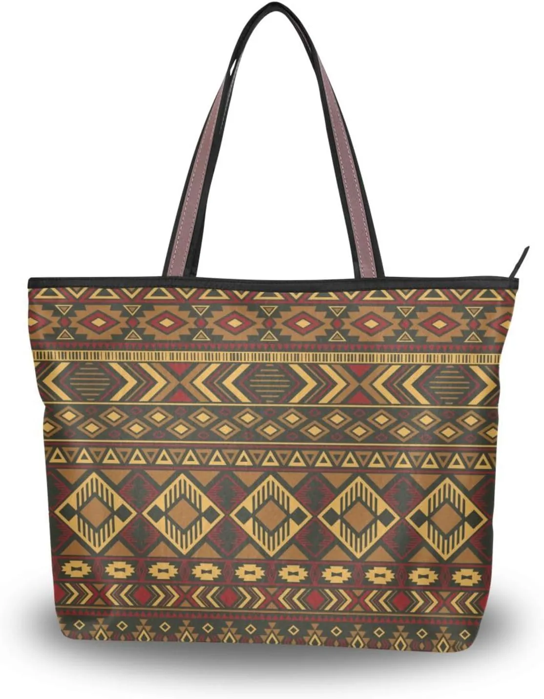 Ikat Ethnic Geometric Fashion Shoulder Bags Tote Bags Handbags For Women, L