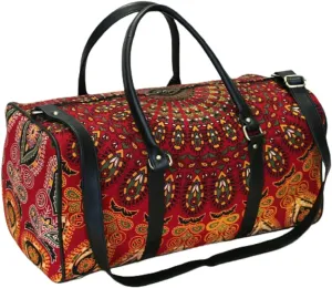 Indian Duffle Bags Tie Die Travel Gym Sports Ombre Mandala Cotton Handbag Throw