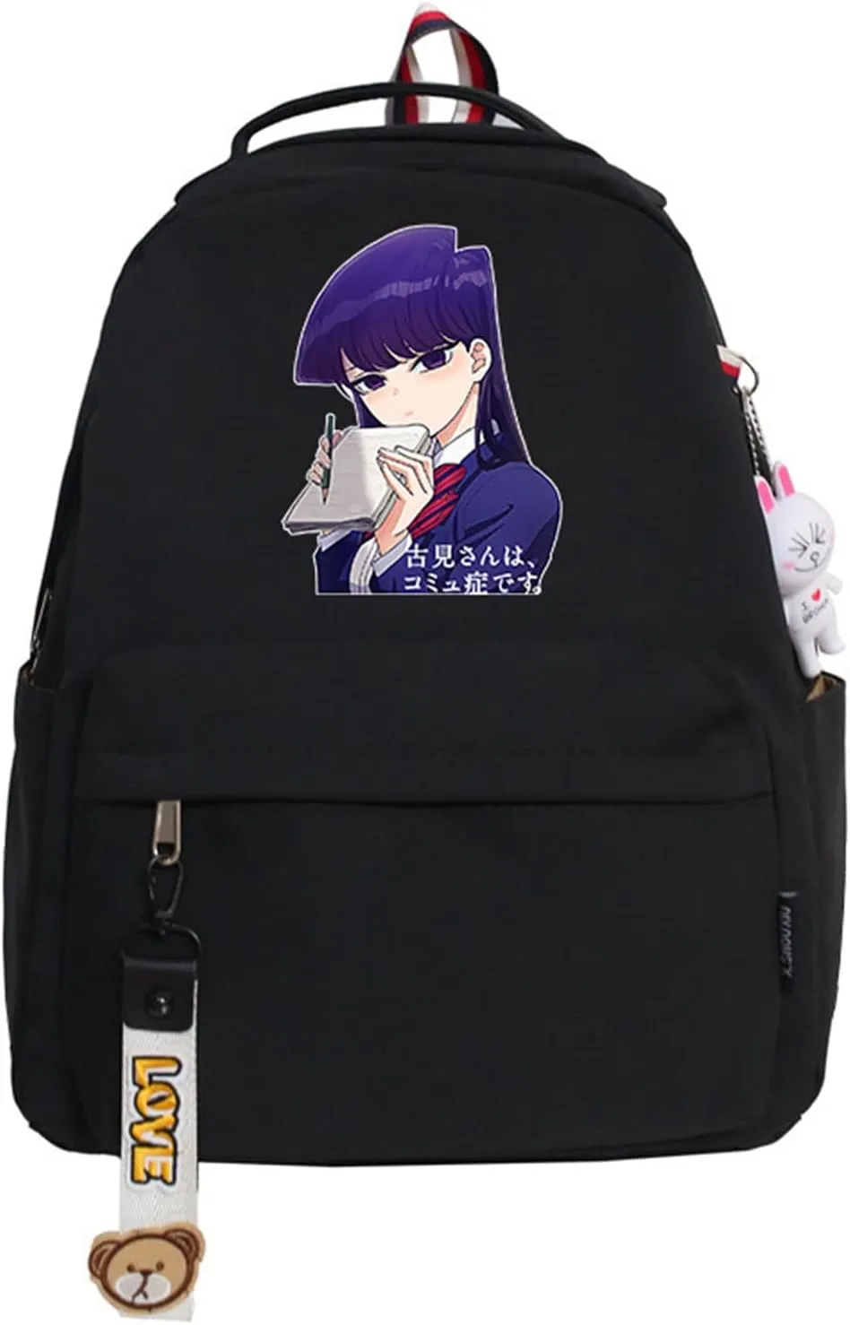 ISaikoy Anime Komi can't communicate Backpack Shoulder Bag Bookbag Student School Bag Daypack Satchel J3