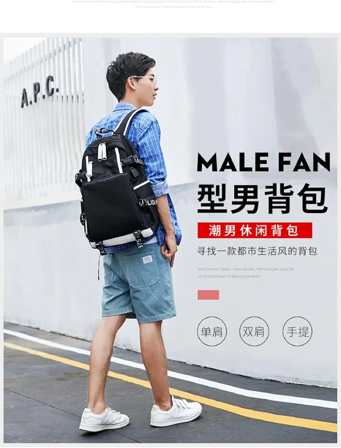 ISaikoy Anime Ouran High School Host Club Backpack Shoulder Bag Bookbag Student School Bag Daypack Satchel C10