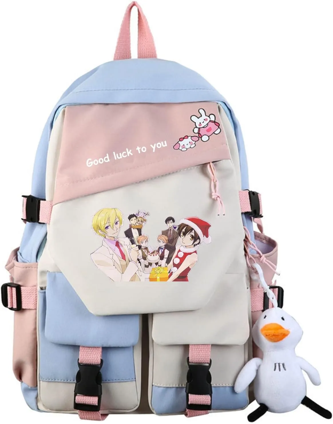 ISaikoy Anime Ouran High School Host Club Backpack Shoulder Bag Bookbag Student School Bag Daypack Satchel E12