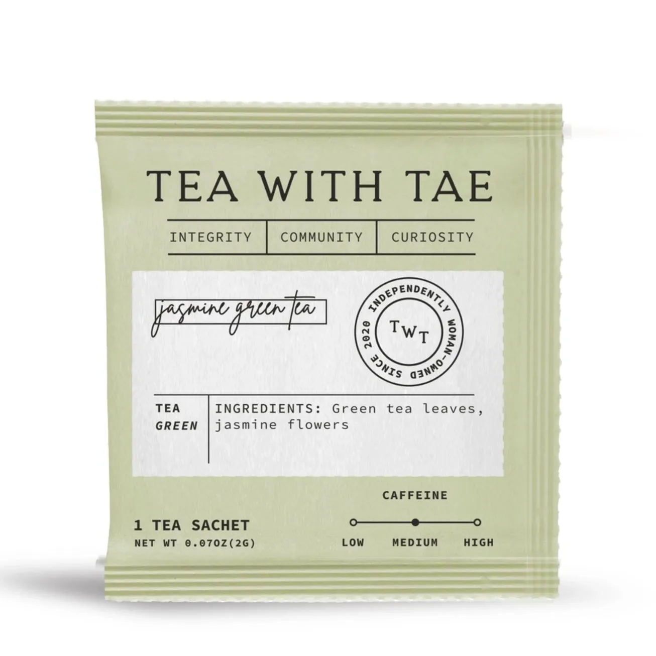 Jasmine Green Tea Individually Wrapped Tea Bag