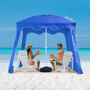 JEAREY Beach Cabana, Beach Cabanas for Sand, Beach Cabana with Detachable Sand Anchor & Side Wall