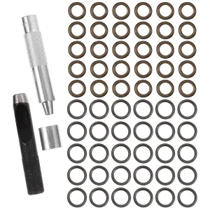 jojofuny Grommet Kit with Setting Tool for DIY Crafts Copper Eyelets for Bags Shoes Clothing and More Easy to Use Durable Eyelet Punch with Storage Box