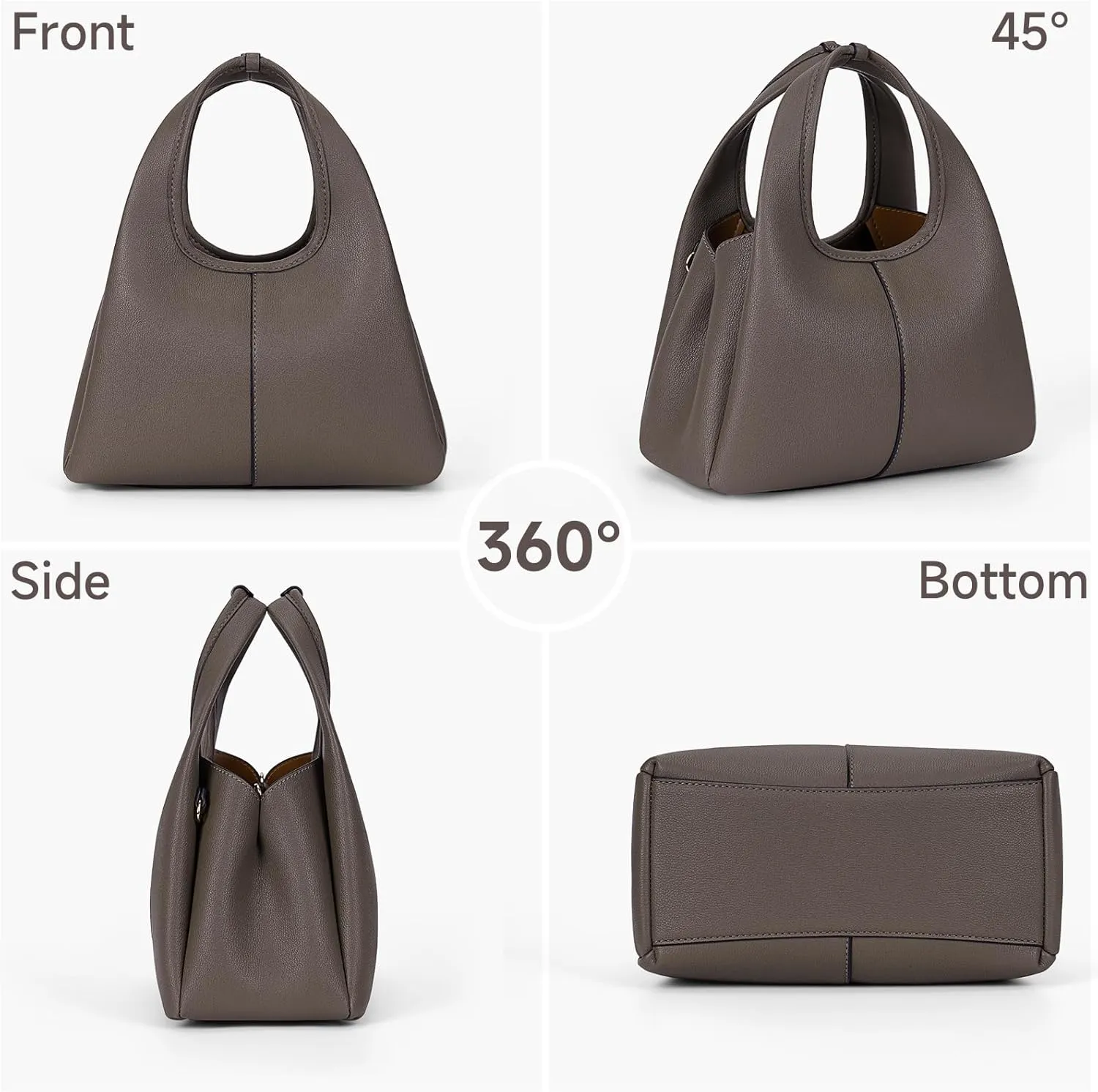JQWSVE Crossbody Bag Top Handle Handbag for Women Trendy Purse Satchel Bags Pebble Leather Shoulder Bag Hobo Tote Handbag