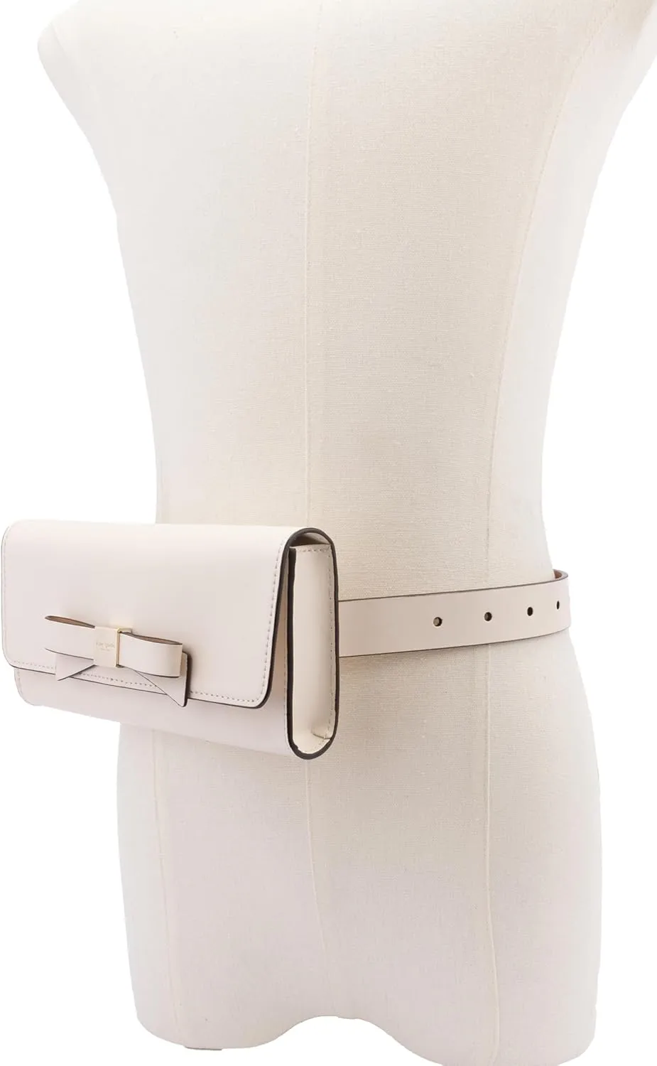 kate spade new york Bow Belt Bag, Removable Zip Pouch for Hands-Free Carrying, Ideal for Travel
