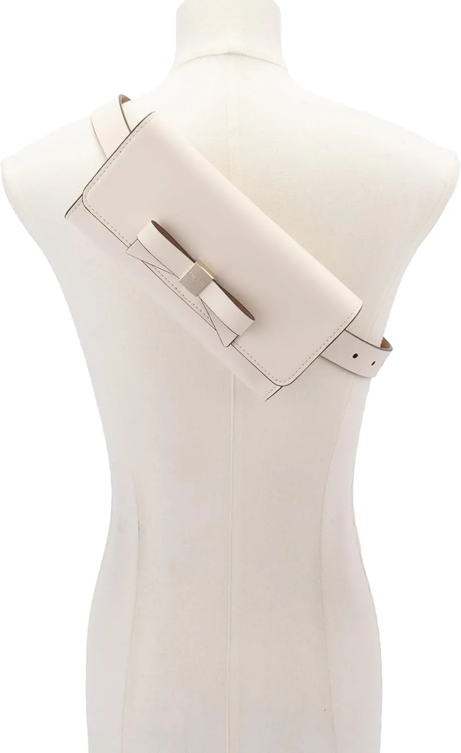 kate spade new york Bow Belt Bag, Removable Zip Pouch for Hands-Free Carrying, Ideal for Travel
