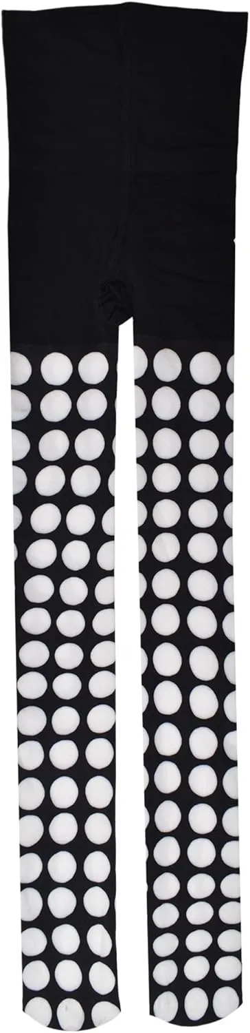 Kate Spade New York Women's Printed Dot Tights, Nylon & Spandex Soft Legging, Stylish Fashion Accessory