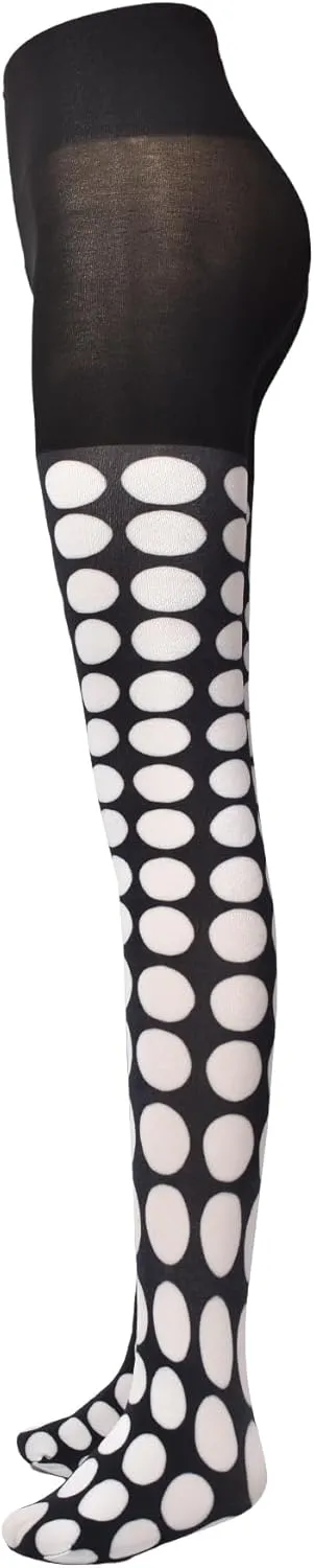 Kate Spade New York Women's Printed Dot Tights, Nylon & Spandex Soft Legging, Stylish Fashion Accessory