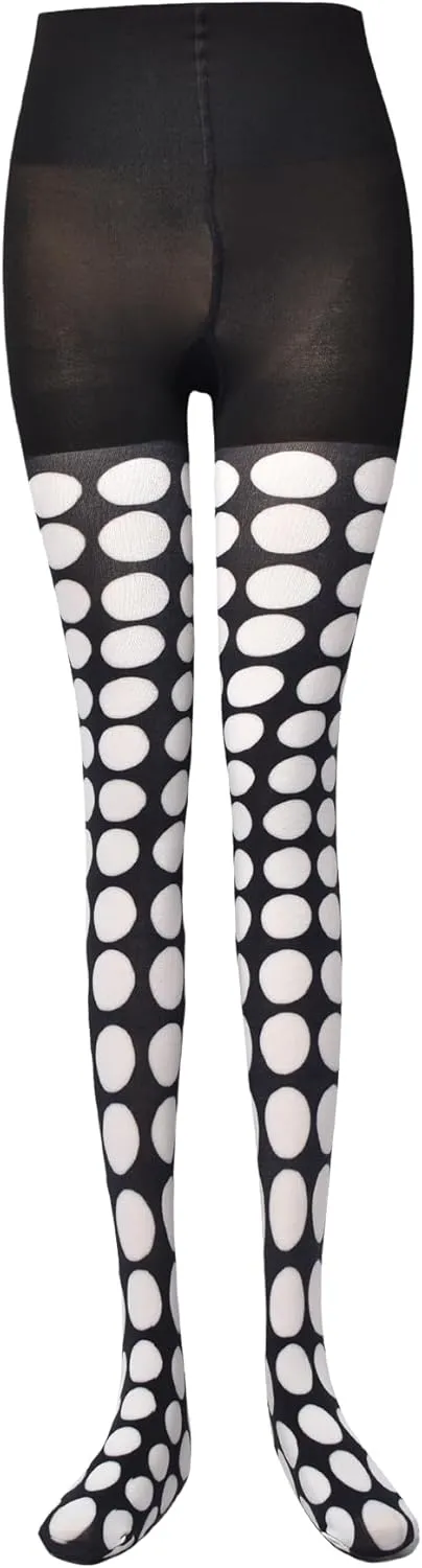 Kate Spade New York Women's Printed Dot Tights, Nylon & Spandex Soft Legging, Stylish Fashion Accessory