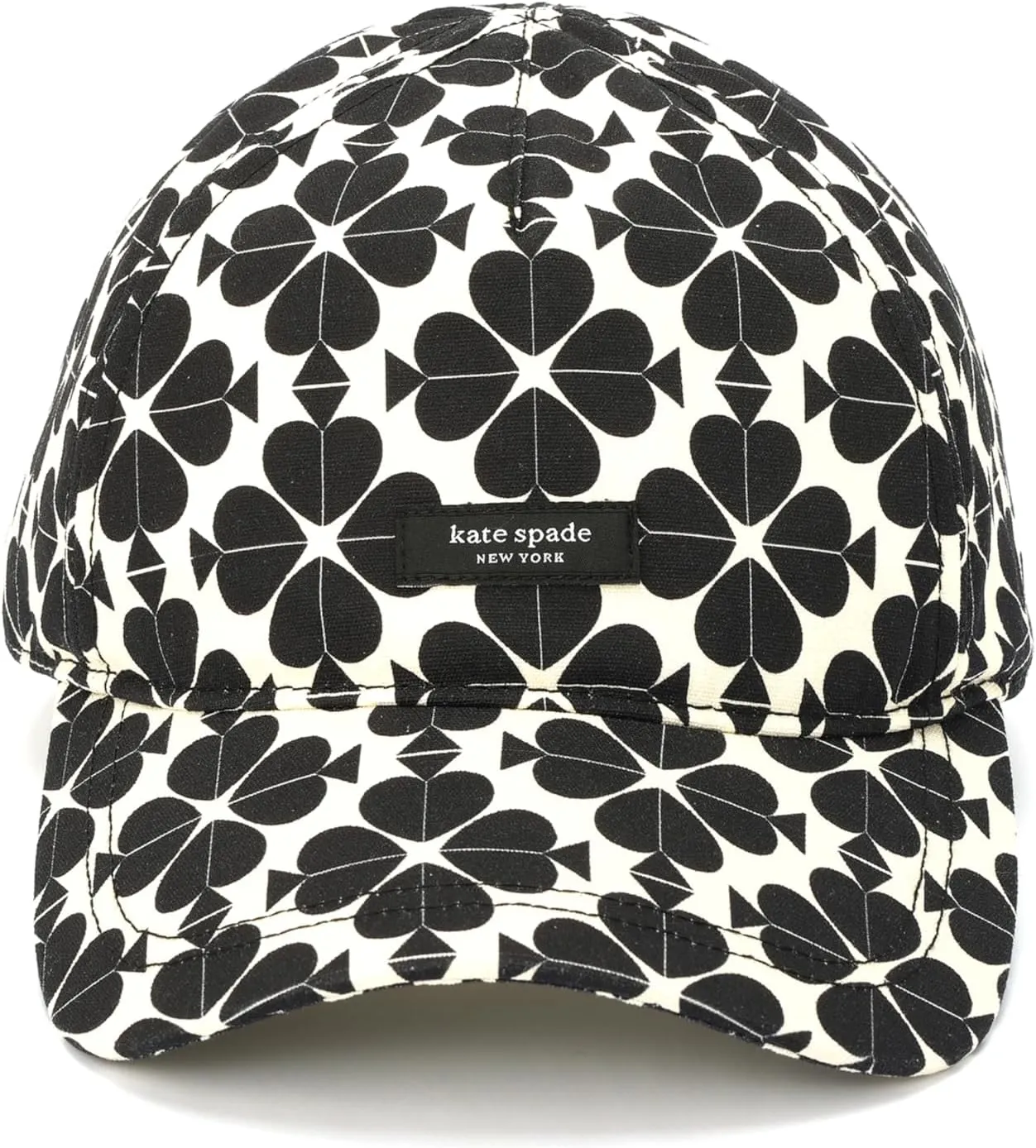 Kate Spade New York Women's Spade Flower Baseball Cap, Cotton Hat for Sun Protection, Summer Accessory