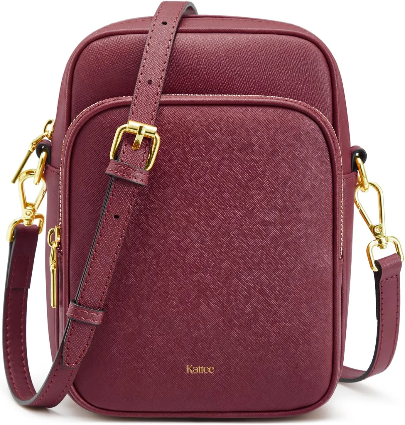 Kattee Leather Crossbody Bags for Women, Small Genuine Leather Purses and Handbags, Shoulder Cross Body Bag for Woman