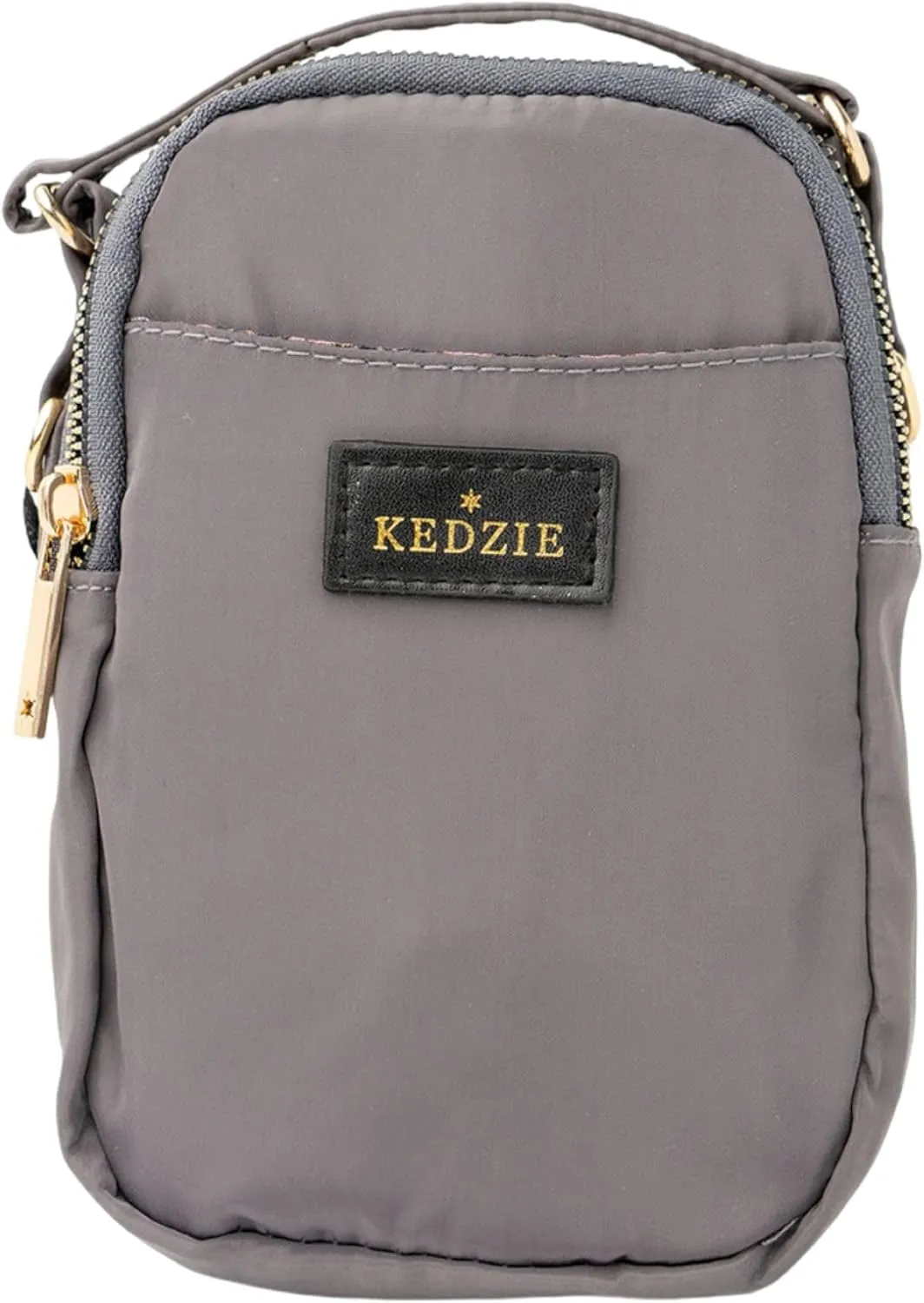KEDZIE Crosstown Crossbody Zipper Bag with Adjustable Strap
