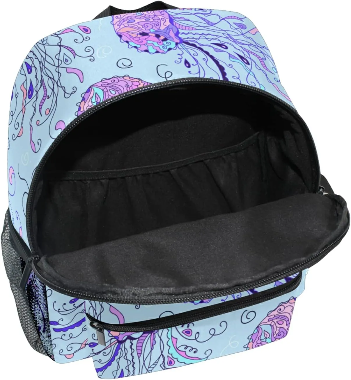Kids Backpack for Boys Jellyfish Pattern Toddler Bags Children Preschool Kindergarten Small Chest Strap