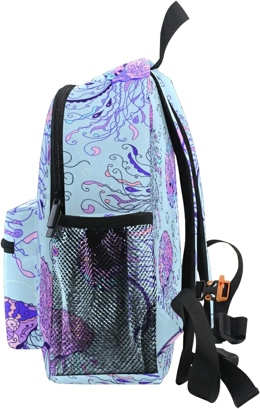 Kids Backpack for Boys Jellyfish Pattern Toddler Bags Children Preschool Kindergarten Small Chest Strap