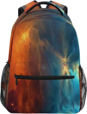 Kigai Colourful Milky Way Travel Backpack for Men and Women Lightweight College Laptop Backpack Business Computer Bag Shoulder Bag Casual Daypack