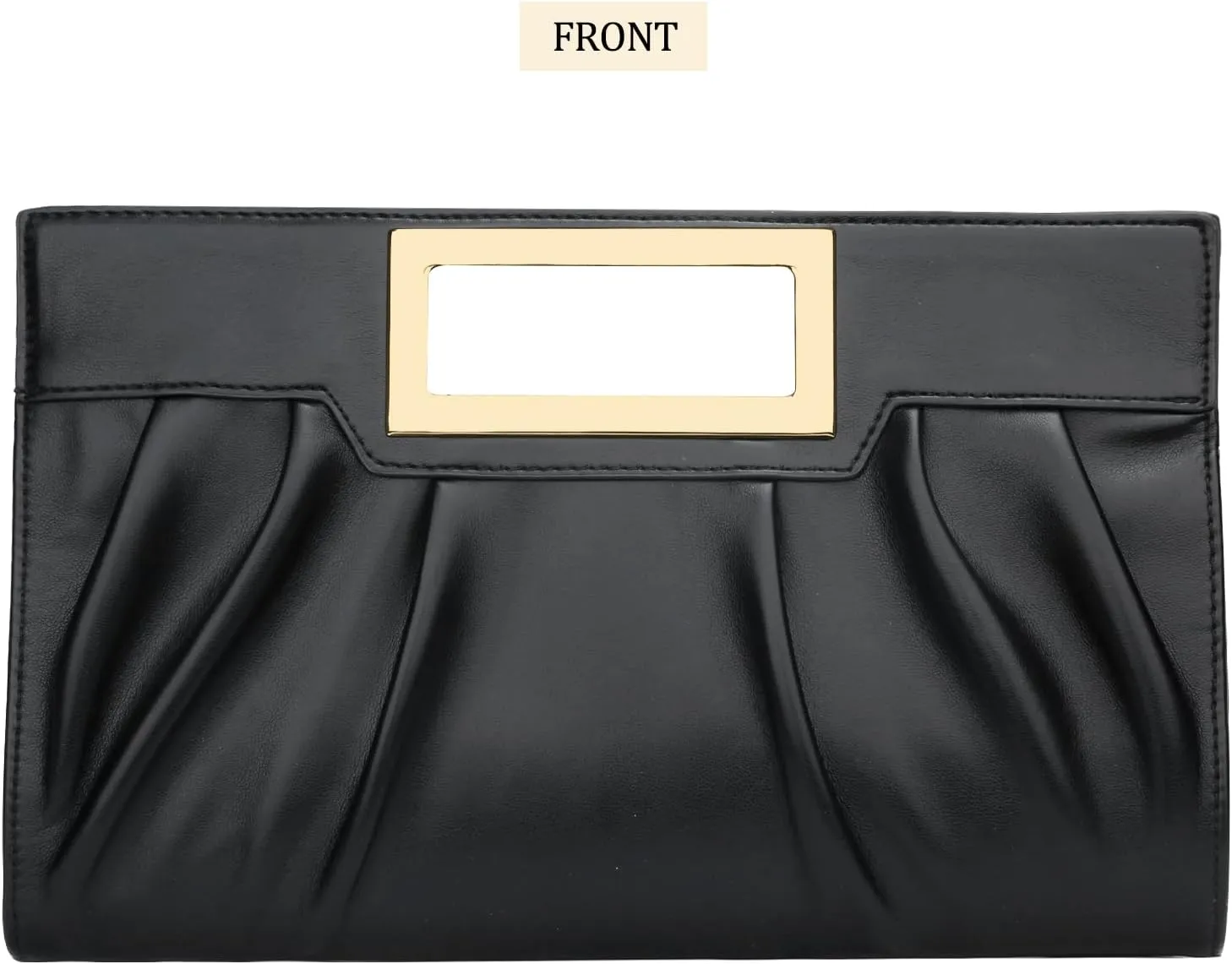 KKXIU Women Clutch Purse Elegant Pleated Evening Bag for Wedding Prom Bridal with Chain Strap