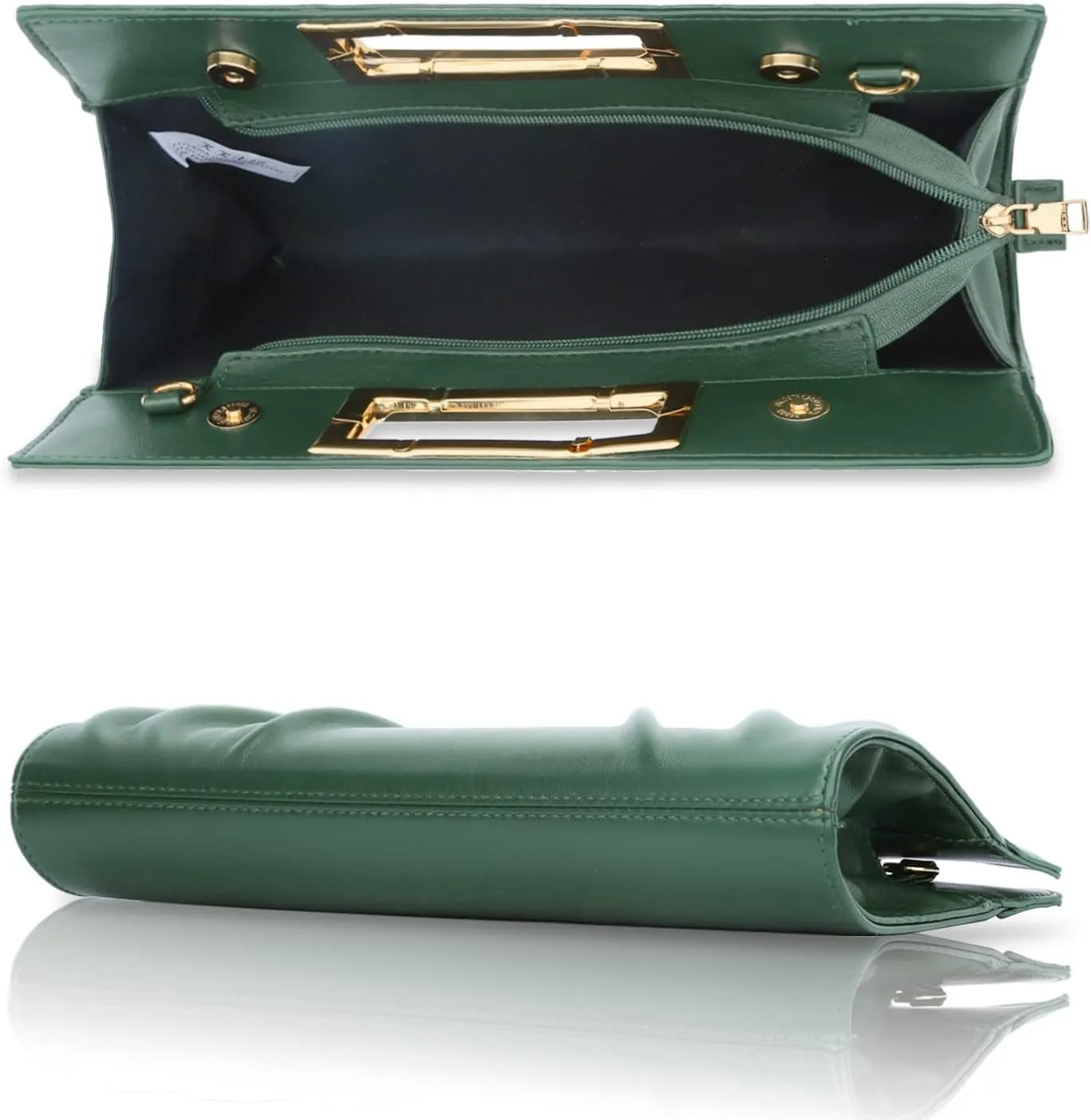 KKXIU Women Clutch Purse Elegant Pleated Evening Bag for Wedding Prom Bridal with Chain Strap