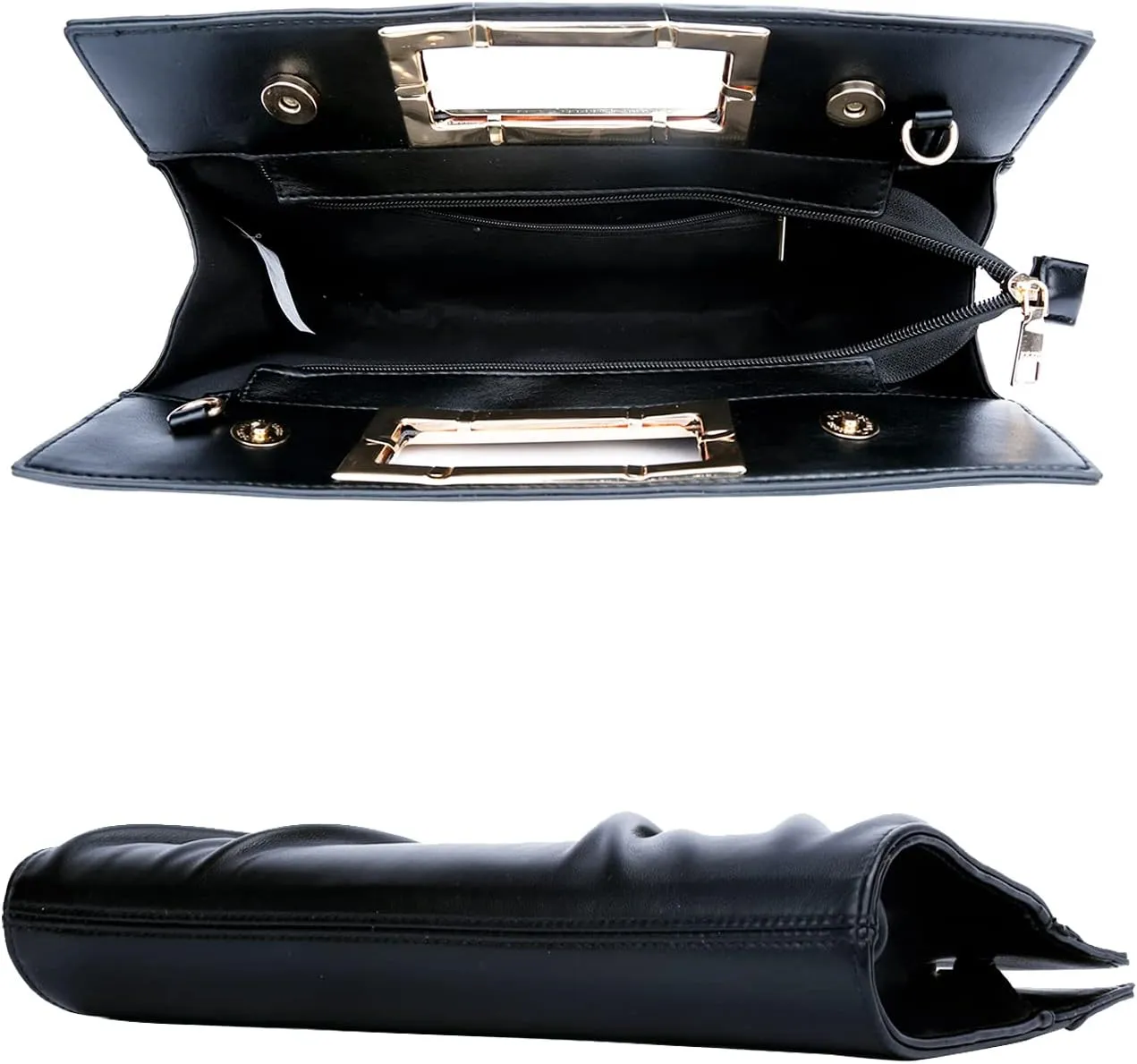 KKXIU Women Clutch Purse Elegant Pleated Evening Bag for Wedding Prom Bridal with Chain Strap