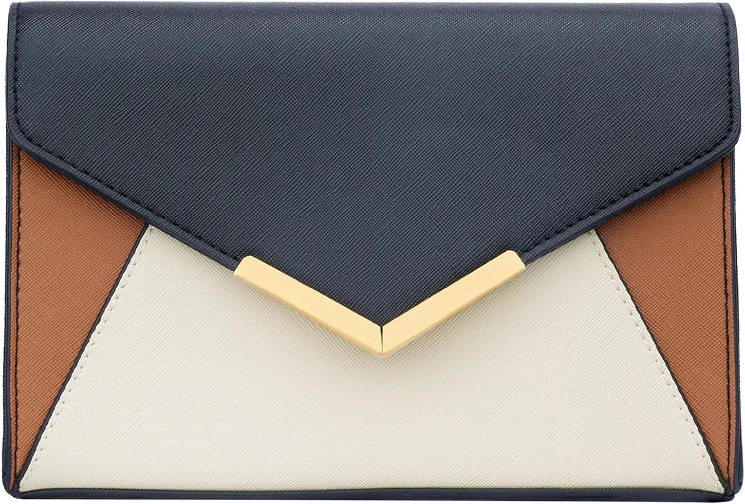 KKXIU Women Elegant Faux Leather Evening Envelope Clutch Purse Foldover Bags for Party Wedding Prom