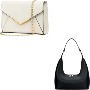 KKXIU Women Elegant Faux Leather Evening Envelope Clutch Purse Foldover Bags for Party Wedding Prom