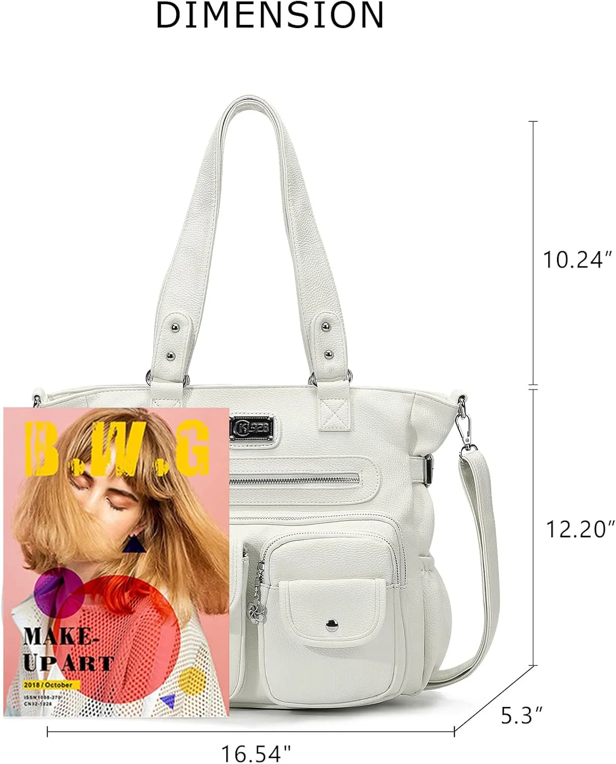 KL928 Large Purses for Women Shoulder Bag Tote Handbags Stylish Vegan Leather Hobo Bags Ladies