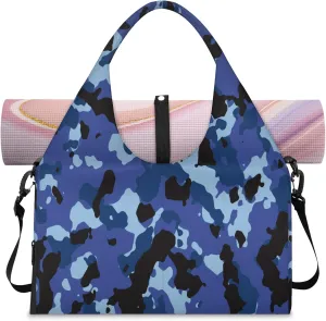 KOBLEN Yoga Gym Bags for Women Duffel Bag with Shoe Compartment and Yoga Mat Portable Weekender Bags for Pilates Travel