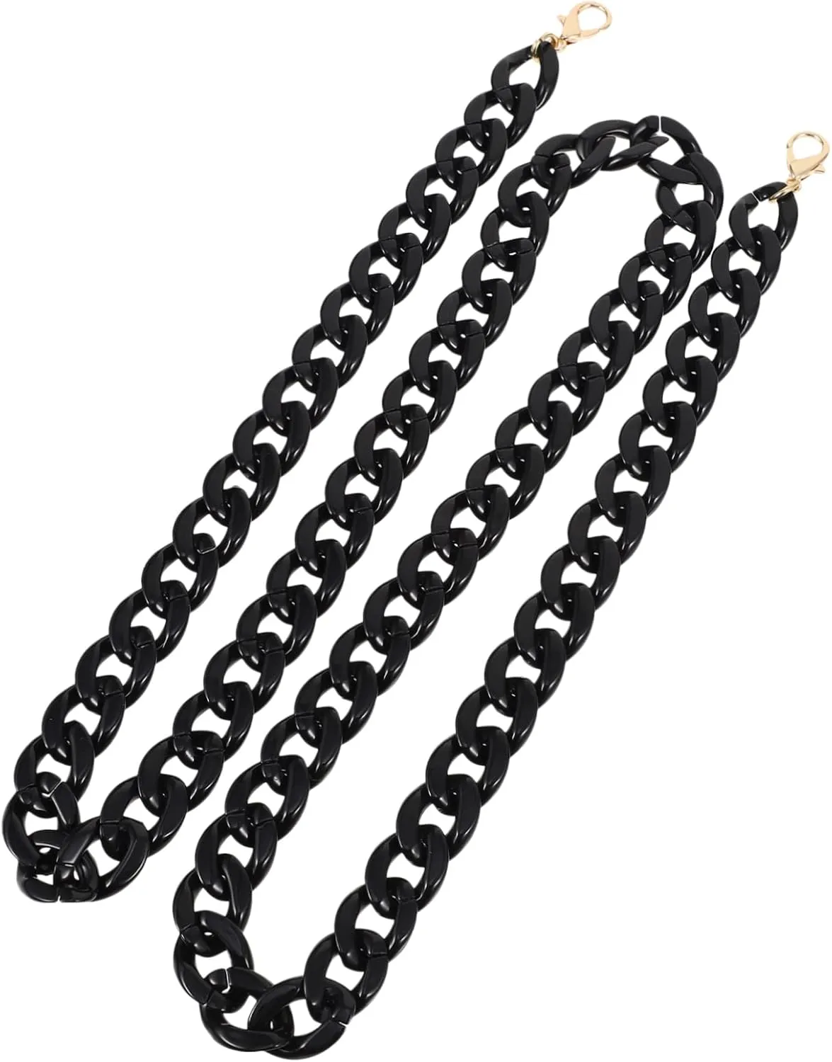 KONTONTY Stylish Single-Shoulder Handbag Chain Acrylic for Women Portable Bag Ornament Detachable Design