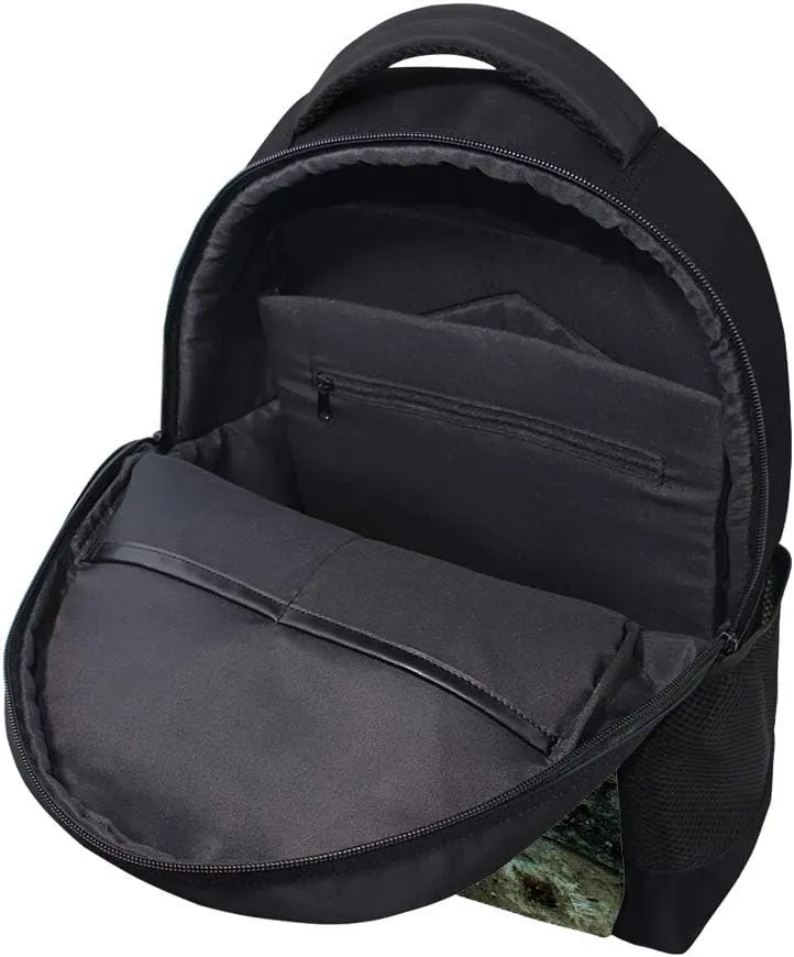 Kuizee School Bag Backpack Daypack ﻿Ruin Building Modern Industry Lost Places Book Bag Casual Bags Durable College School Travel Daily 16Inch