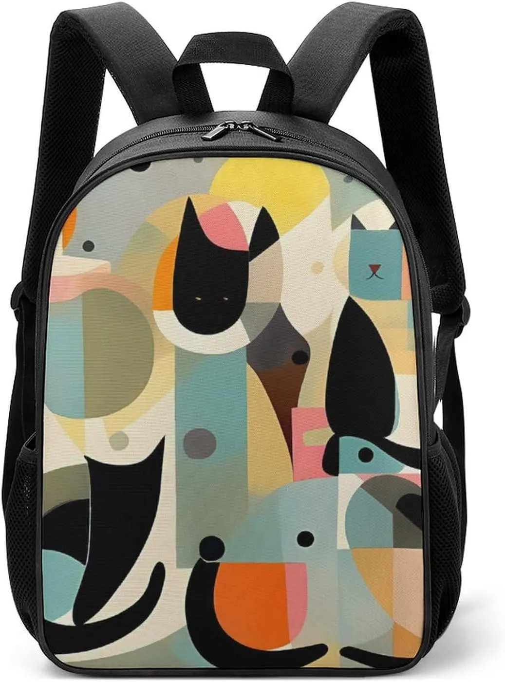 Laptop Backpack for Travel Daypack Mid Century Modern Art Cat Computer Bag Work Back Pack Laptop Bag Casual Nurse Bag