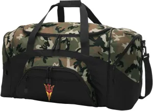 Large ASU Dufflel Bag Suitcase or Gym Gear Bag - Official Arizona State Duffle Bag (Camo)