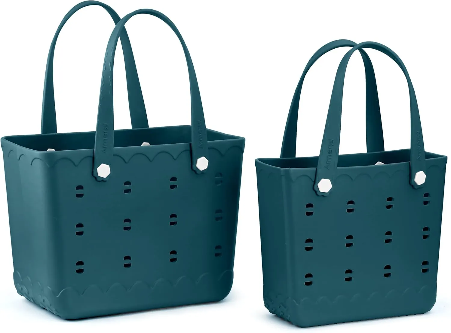 Large Rubber Beach Tote Bag | Durable Rubber Bag Waterproof Washable Versatile Modern Tote Bags