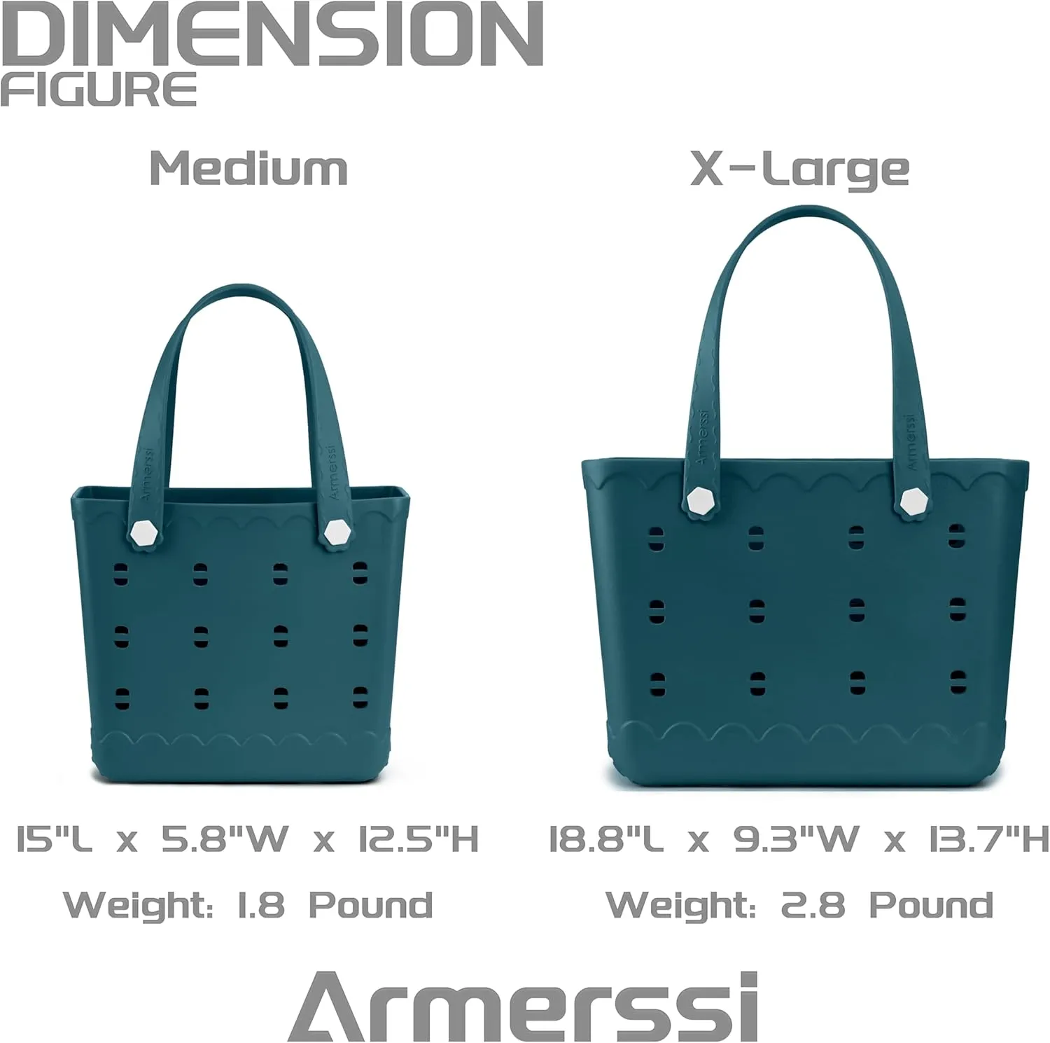 Large Rubber Beach Tote Bag | Durable Rubber Bag Waterproof Washable Versatile Modern Tote Bags